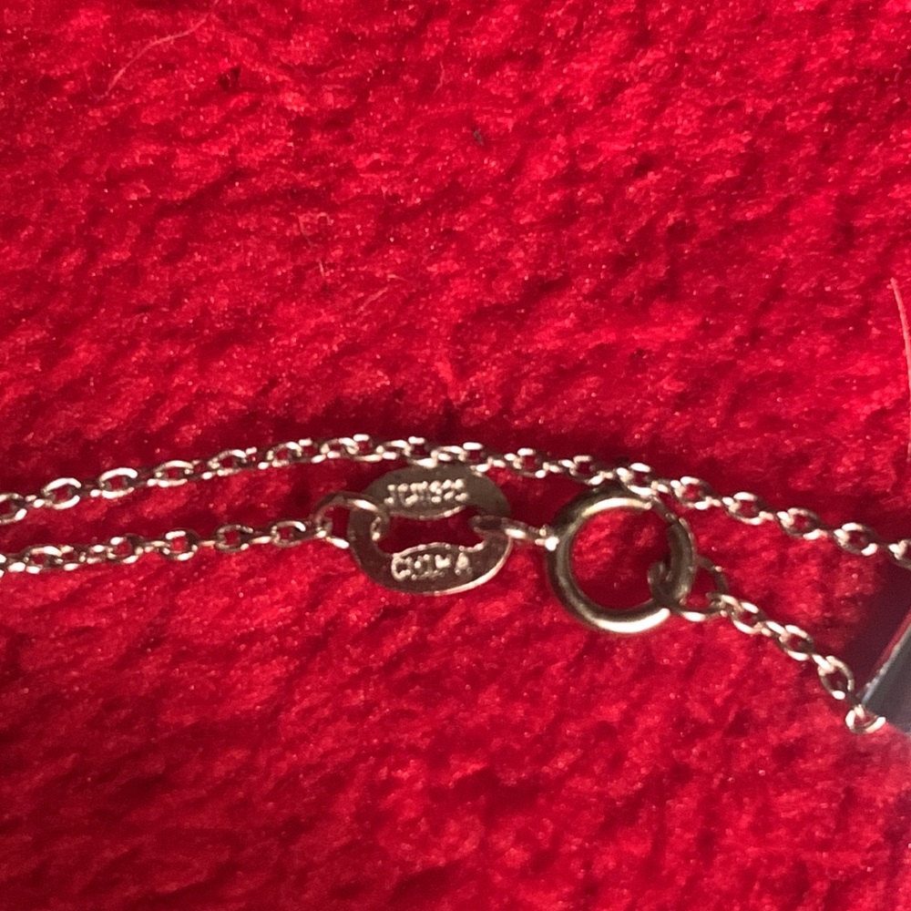 NWT Sterling Silver Cubic Zirconia Initial “C” Necklace. - Picture 3 of 3